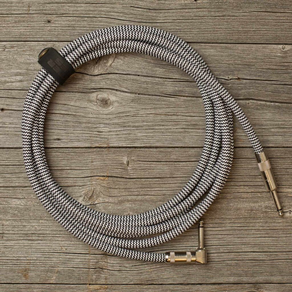 Toaster Cables 3.6m Black/White Zig Zag