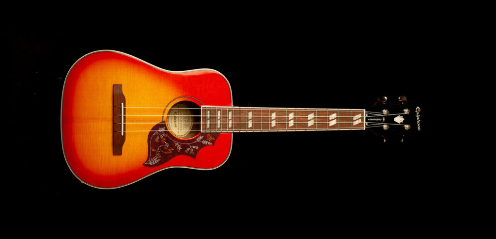 Epiphone Hummingbird Tenor Ukulele Faded Cherry Sunburst