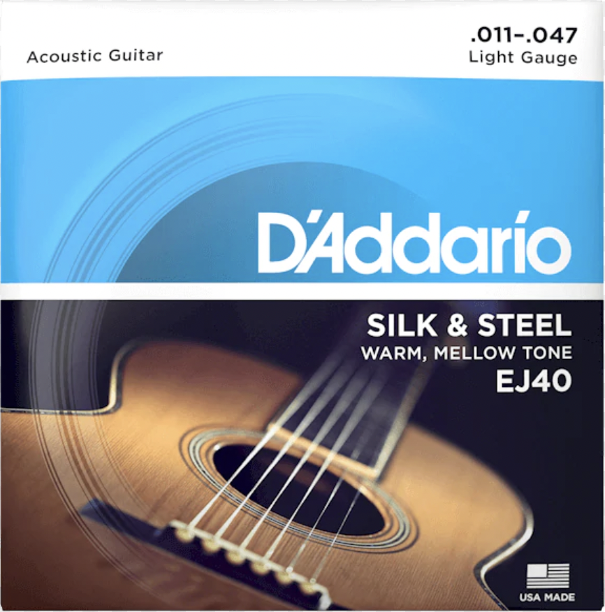D'Addario EJ40 Folk Silk & Steel 11-47