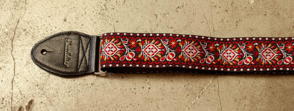 Souldier Strap Hendrix Flame Red on Black
