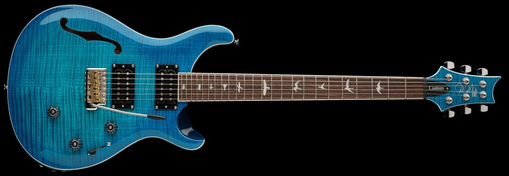 PRS SE Custom 24 Semi-Hollow Piezo Lake Blue